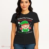 Best Way To Spread Christmas Cheer Is Singing Out Loud Women's T-Shirt thumb 4