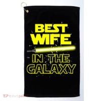 Best Wife In The Galaxy Golf Towel thumb 0