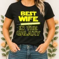 Best Wife In The Galaxy Women's T-Shirt thumb 2