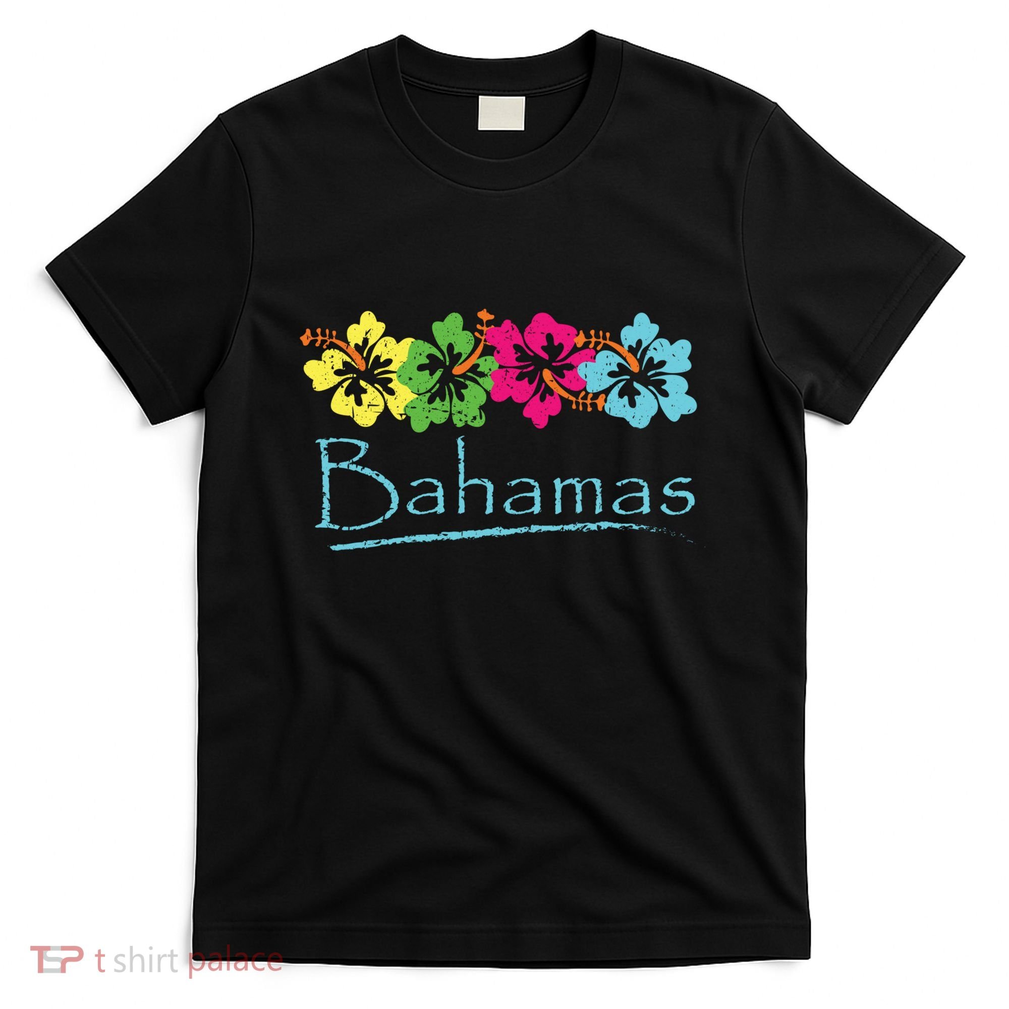 Bahamas Exotic Tropical Beach And Vacation Vintage Print T-Shirt