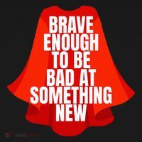 Brave Enough To Be Bad At Something New Women's Hoodie thumb 2