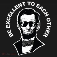 Be Excellent To Each Other Funny Abraham Lincoln Quote Women's Hoodie thumb 2