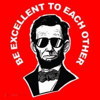 Be Excellent To Each Other Funny Abraham Lincoln Quote Santa Hat thumb 1