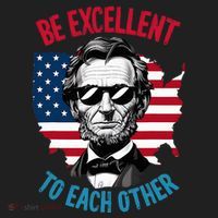 Be Excellent To Each Other Us Map Flag Abe Abraham Lincoln Hat thumb 2