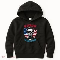 Be Excellent To Each Other Us Map Flag Abe Abraham Lincoln Kids Hoodie thumb 0