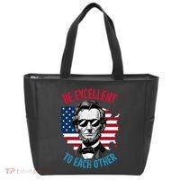 Be Excellent To Each Other Us Map Flag Abe Abraham Lincoln Tote Bag thumb 0
