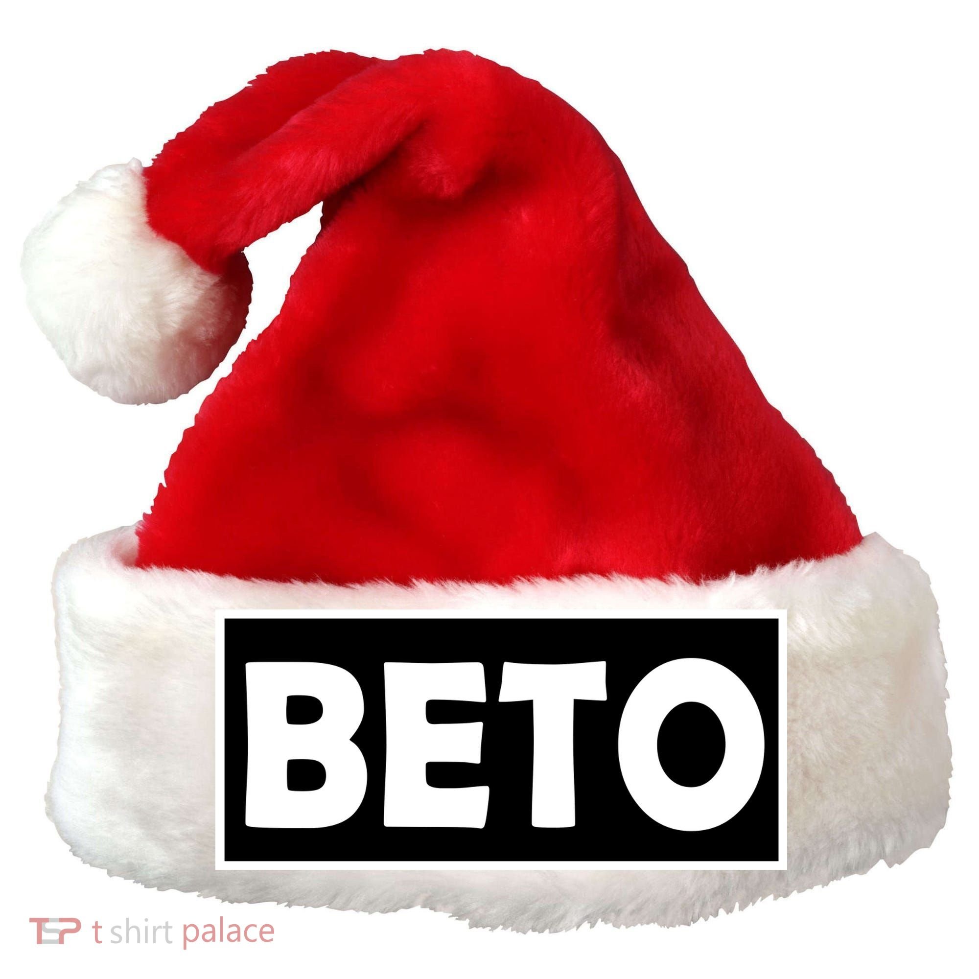 Beto For President Simple Logo  Santa Hat