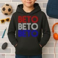 Beto For Senate Texas Election Retro Kids Hoodie thumb 2