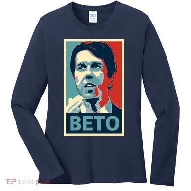 Beto O'Rourke Democrat Senate Texas Vote Supporters Women's Long Sleeve Shirt