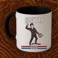 Beto O'Rourke For President Skateboarding Coffee Mug thumb 2