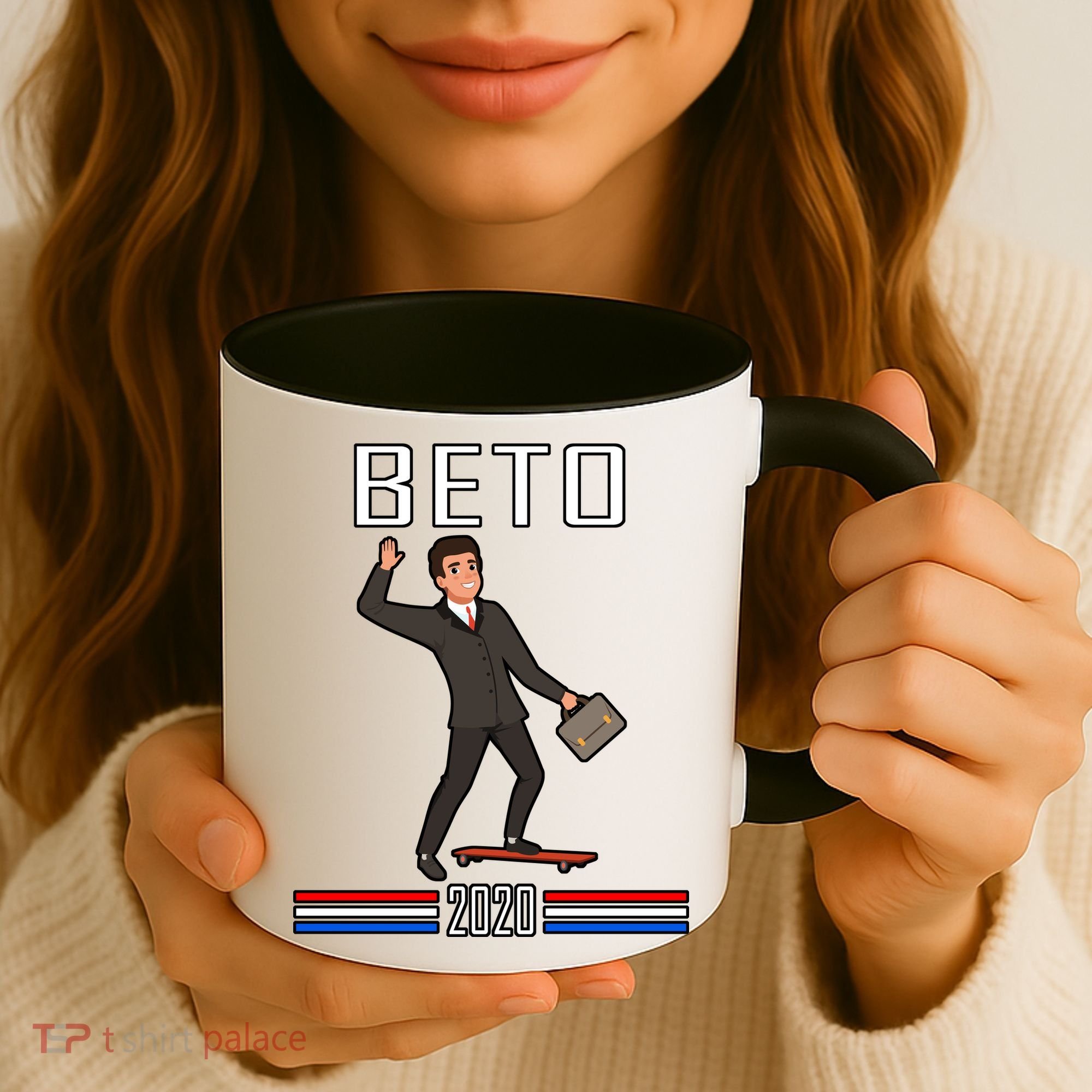 Beto O'Rourke For President Skateboarding Coffee Mug
