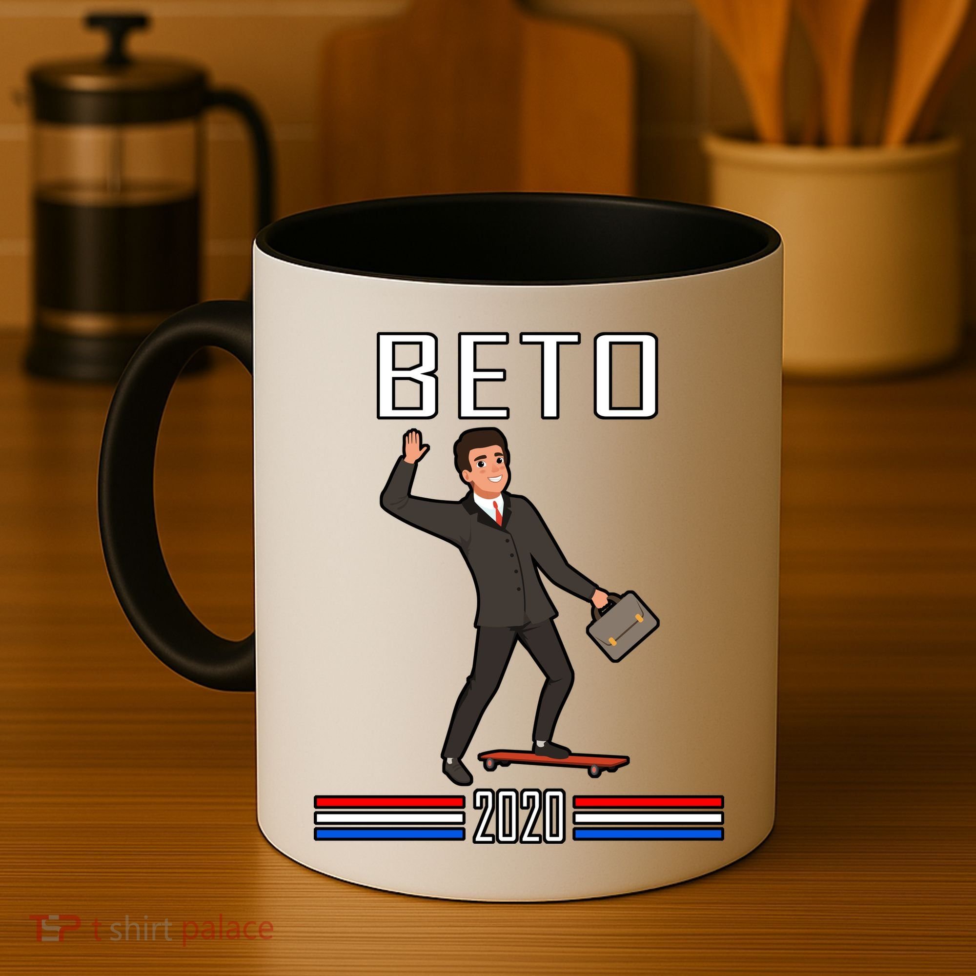 Beto O'Rourke For President Skateboarding Coffee Mug
