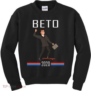 Beto O'Rourke For President Skateboarding Kids Sweatshirt