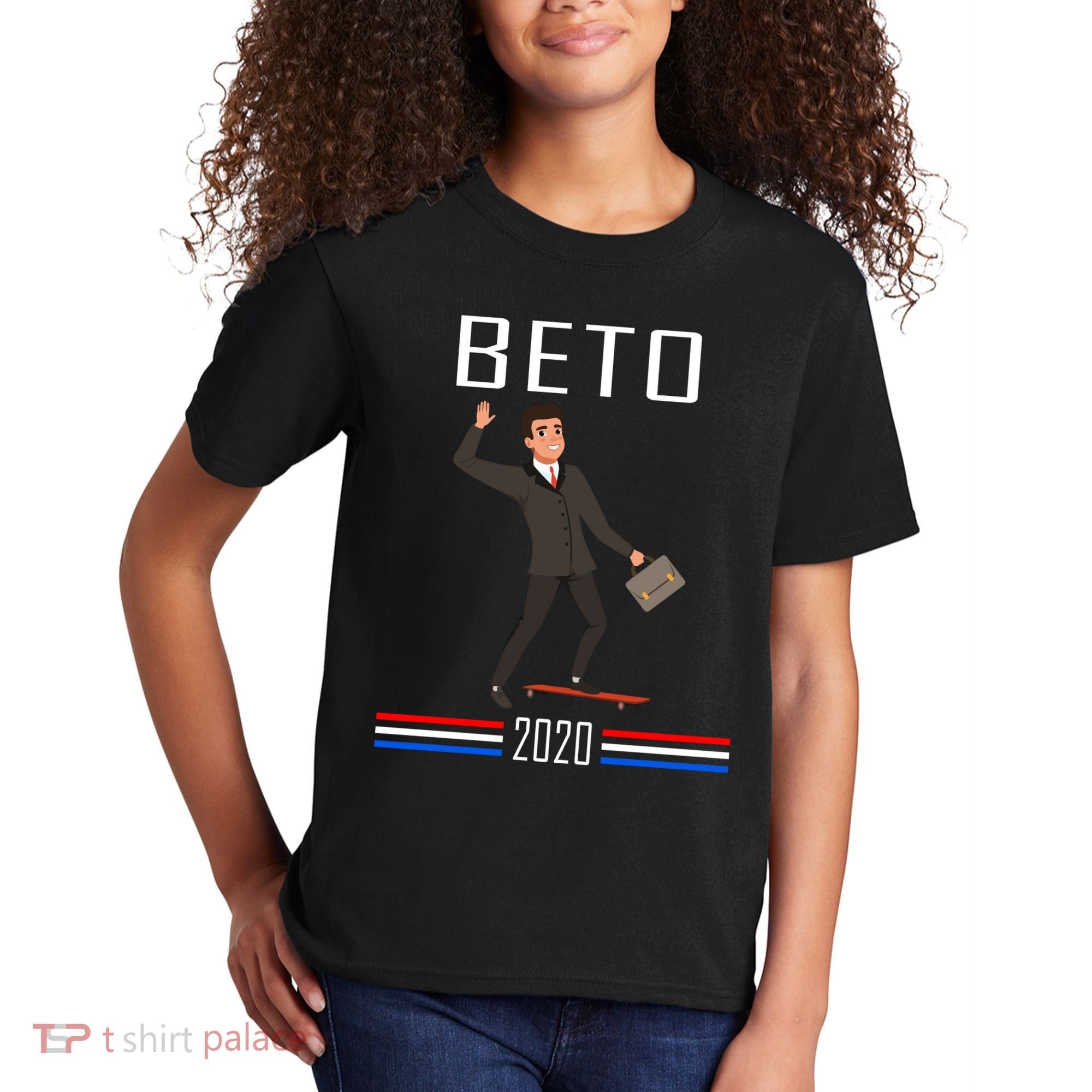 Beto O'Rourke For President Skateboarding Kids T-Shirt