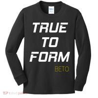 Beto True to Form  Kids Long Sleeve Shirt thumb 0