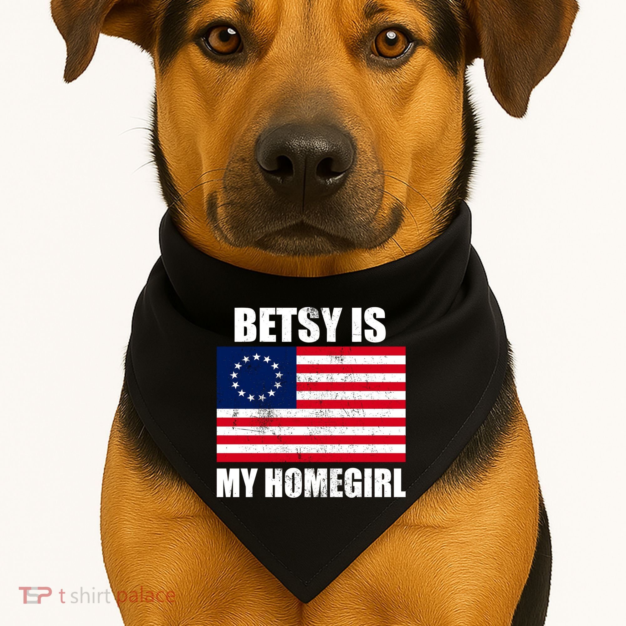 Betsy Is My Homegirl USA-Made Doggie Bandana