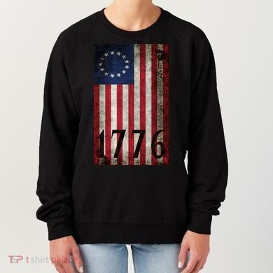 Betsy Ross 1776 13 State Original Colonies Flag Women's Sweatshirt
