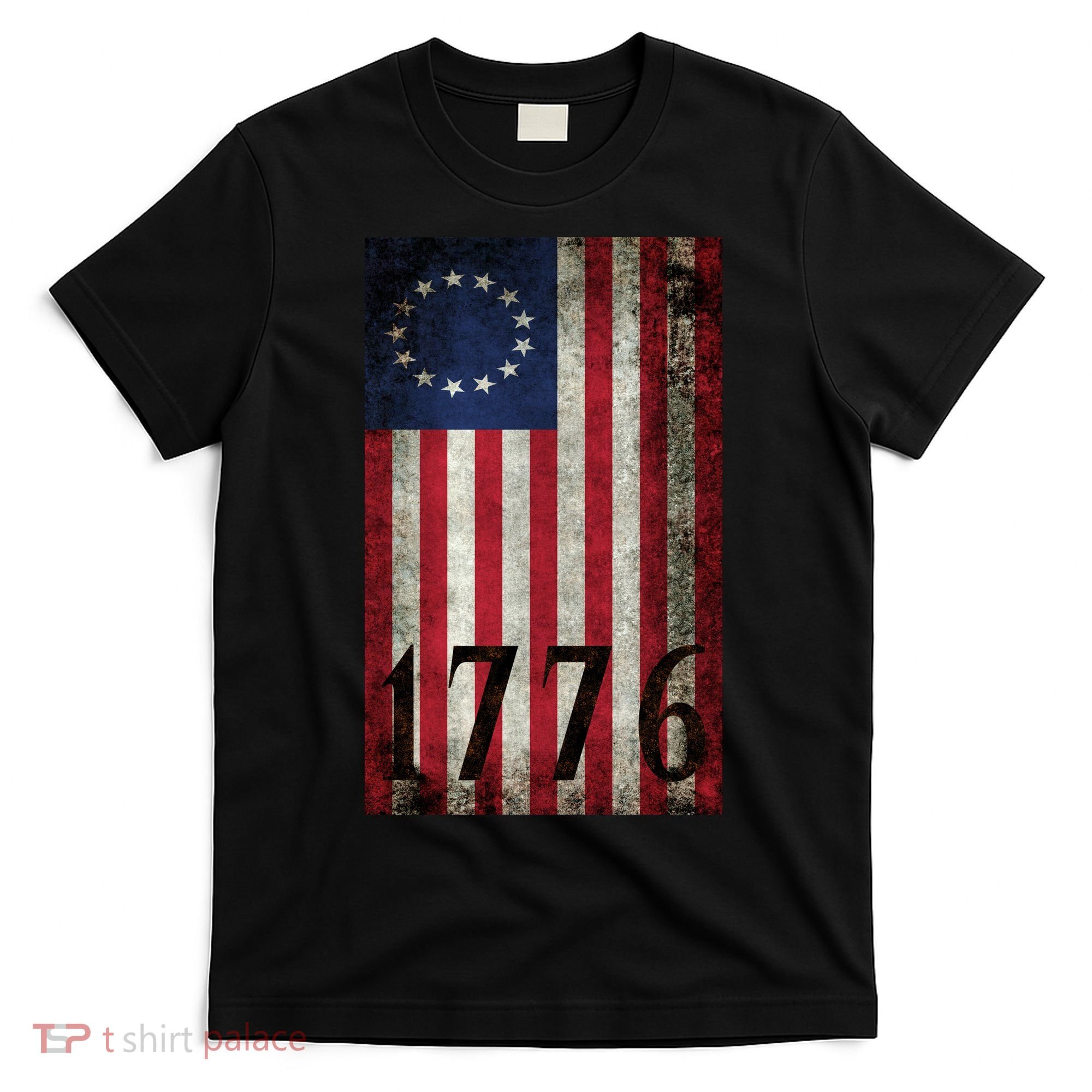 Betsy Ross 1776 13 State Original Colonies Flag T-Shirt