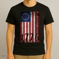 Betsy Ross 1776 13 State Original Colonies Flag T-Shirt thumb 3