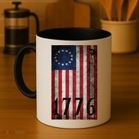 Betsy Ross 1776 13 State Original Colonies Flag Coffee Mug thumb 4