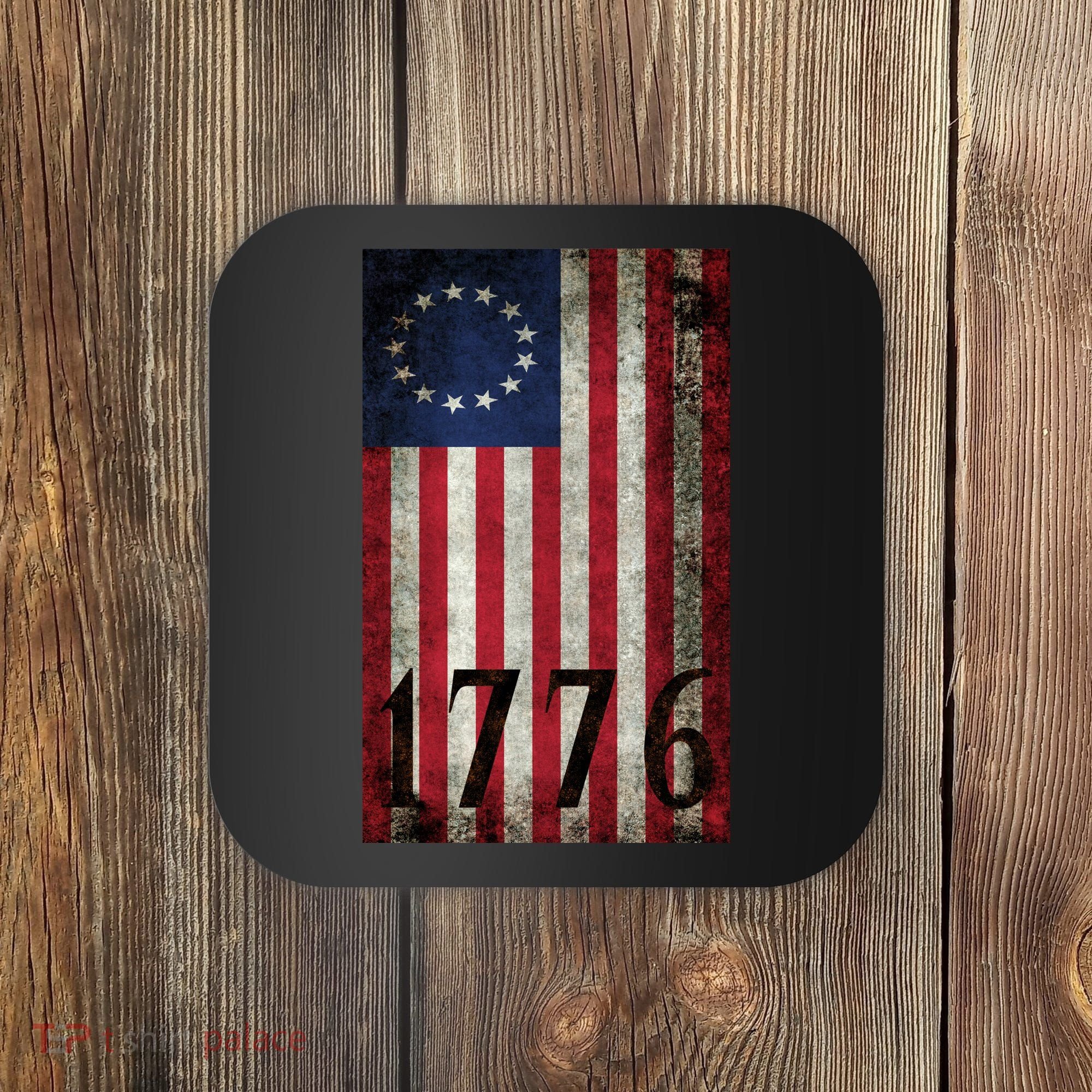 Betsy Ross 1776 13 State Original Colonies Flag Coaster