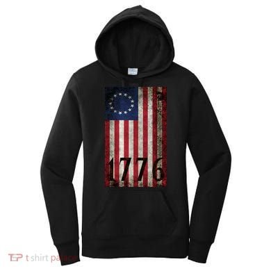 Betsy Ross 1776 13 State Original Colonies Flag Women's Hoodie