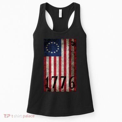 Betsy Ross 1776 13 State Original Colonies Flag Women's Tank Top