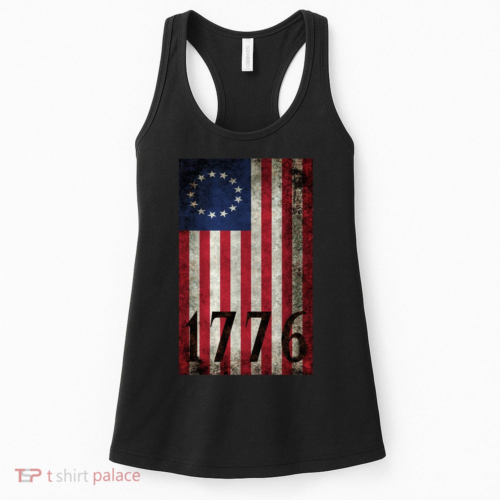 Betsy Ross 1776 13 State Original Colonies Flag Women's Tank Top