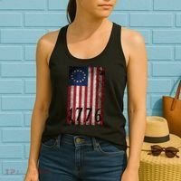Betsy Ross 1776 13 State Original Colonies Flag Women's Tank Top thumb 2