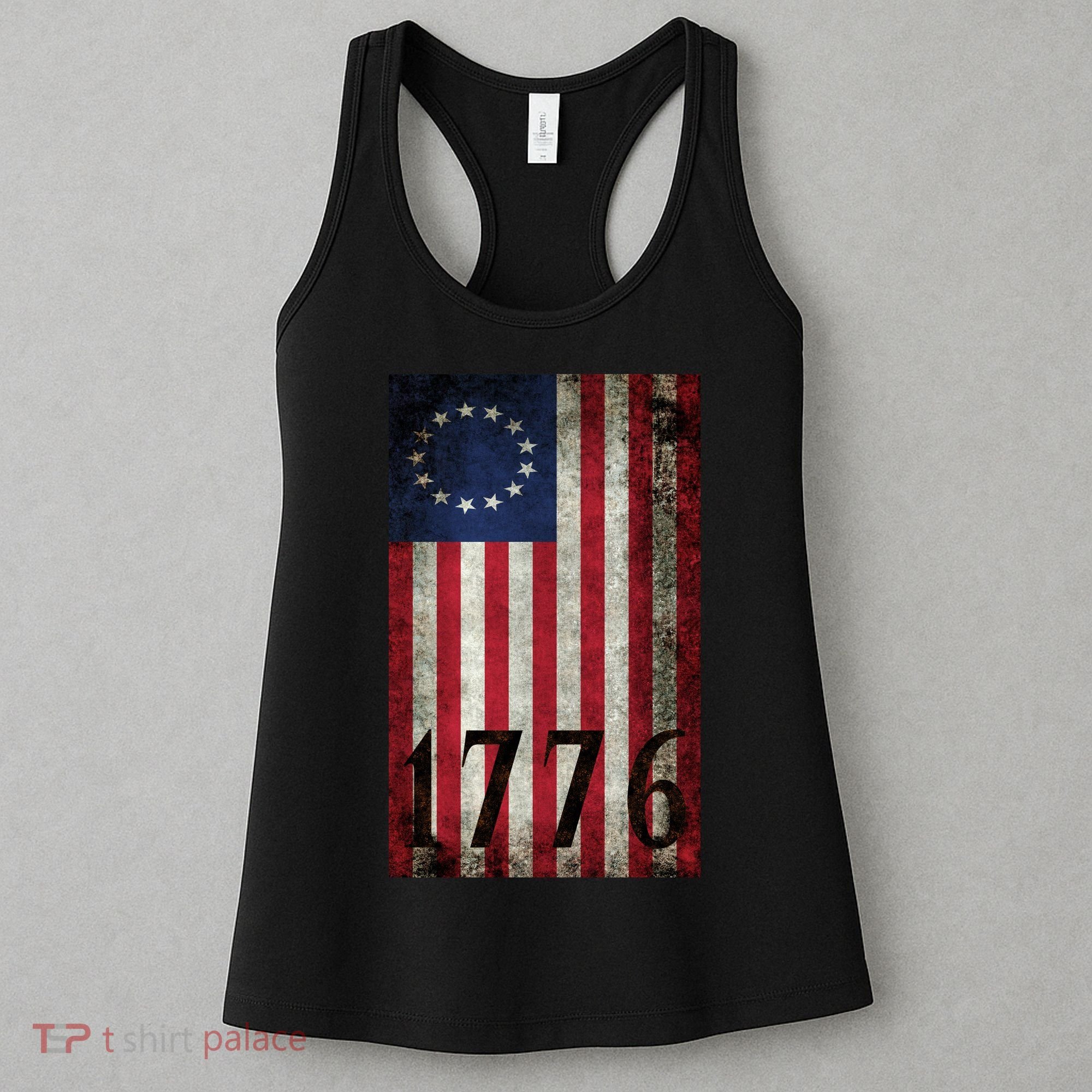 Betsy Ross 1776 13 State Original Colonies Flag Women's Tank Top
