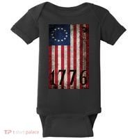Betsy Ross 1776 13 State Original Colonies Flag Baby Bodysuit thumb 0