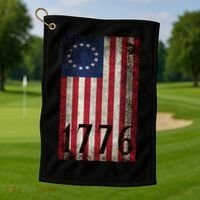 Betsy Ross 1776 13 State Original Colonies Flag Golf Towel thumb 1