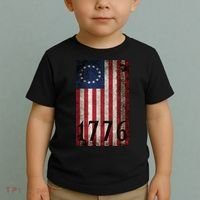 Betsy Ross 1776 13 State Original Colonies Flag Toddler T-Shirt thumb 2