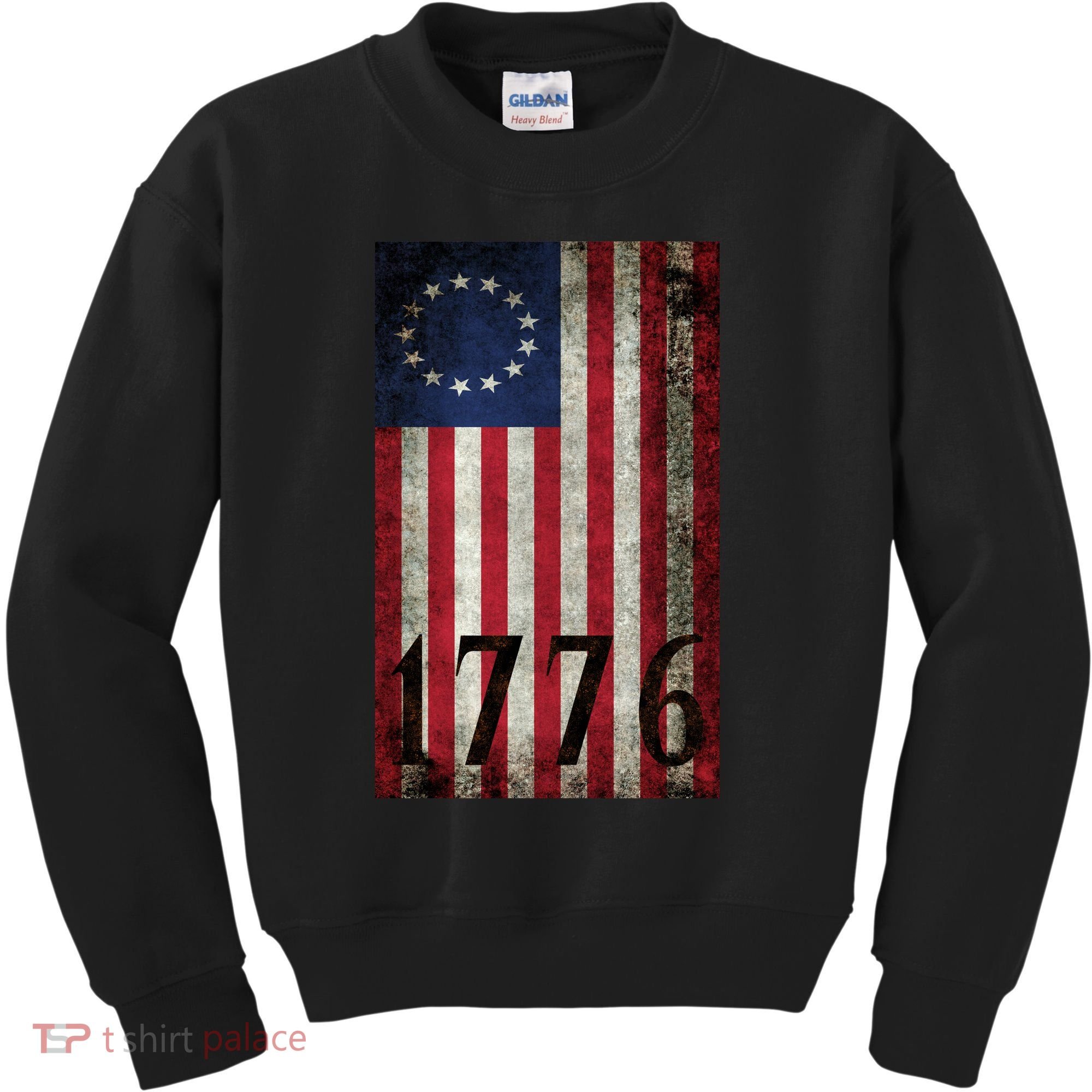 Betsy Ross 1776 13 State Original Colonies Flag Kids Sweatshirt