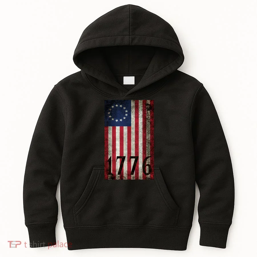 Betsy Ross 1776 13 State Original Colonies Flag Kids Hoodie