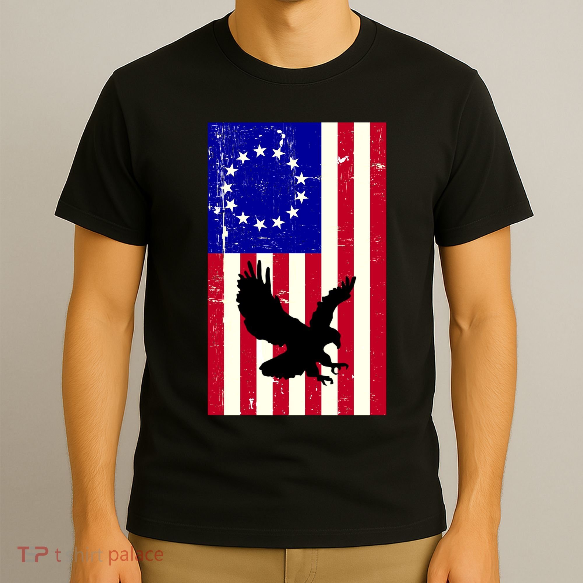 Betsy Ross 4th Of July American Flag T-Shirt