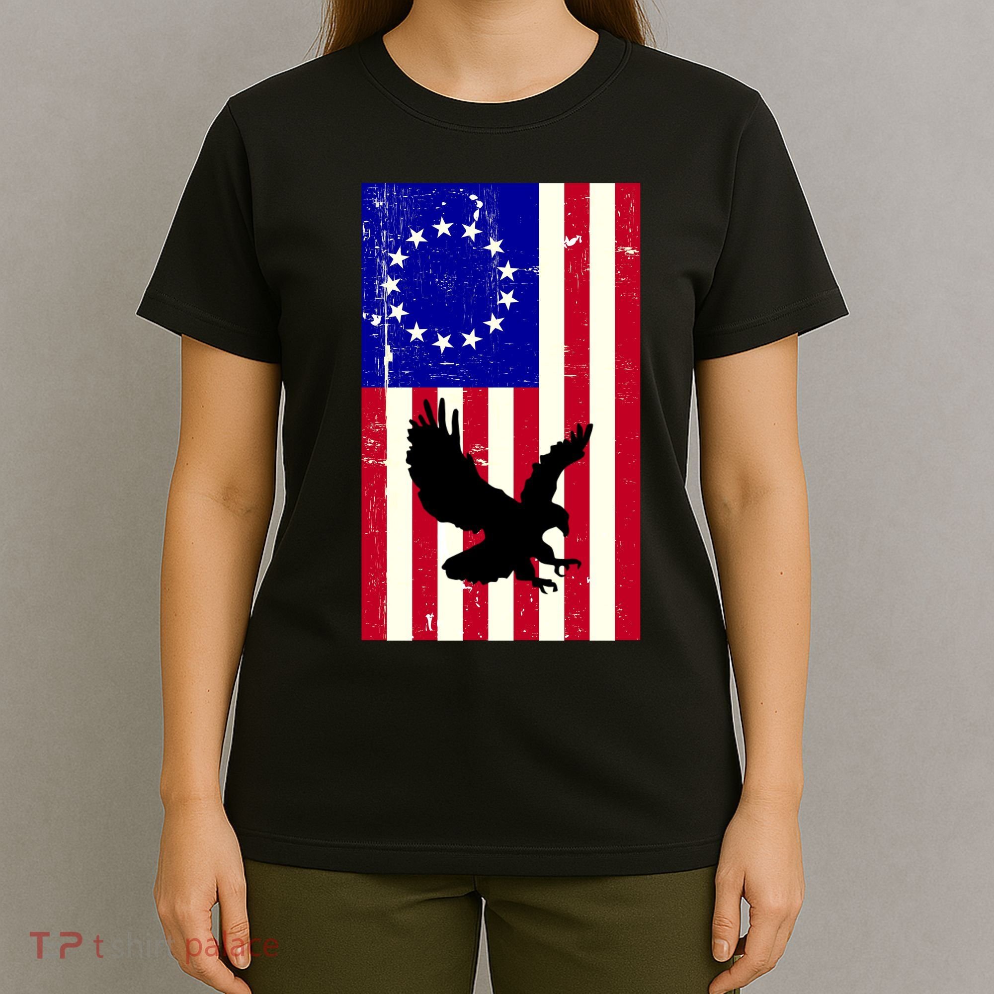 Betsy Ross 4th Of July American Flag T-Shirt