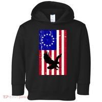 Betsy Ross 4th Of July American Flag Toddler Hoodie thumb 0