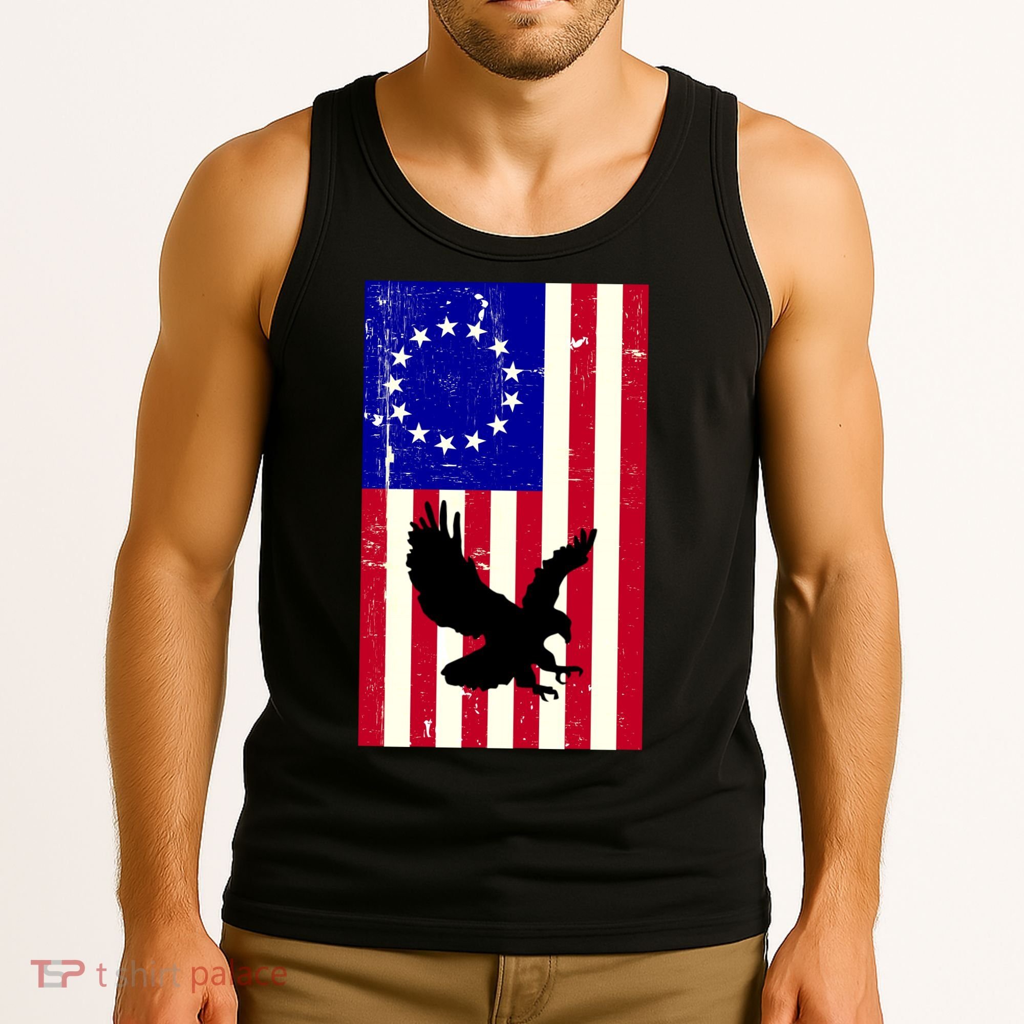 Betsy Ross 4th Of July American Flag Tank Top