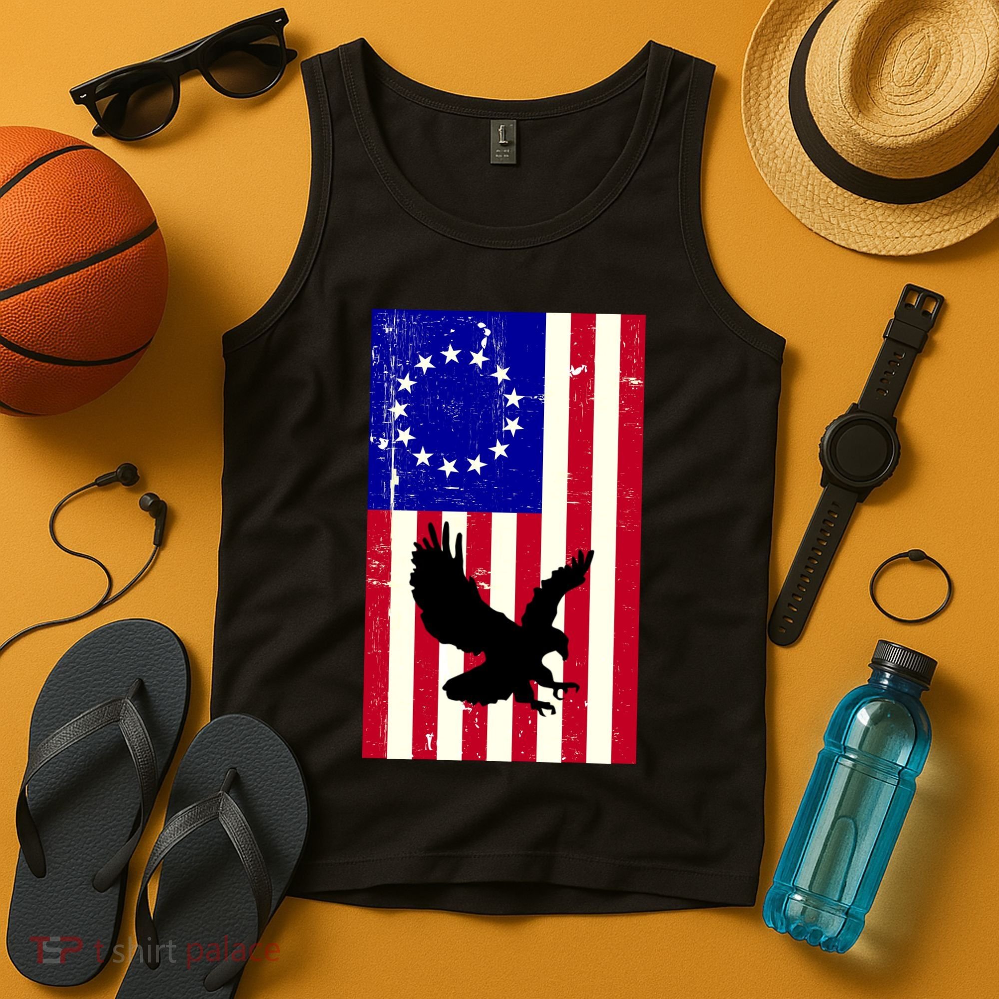 Betsy Ross 4th Of July American Flag Tank Top