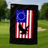 Betsy Ross 4th Of July American Flag Golf Towel thumb 1
