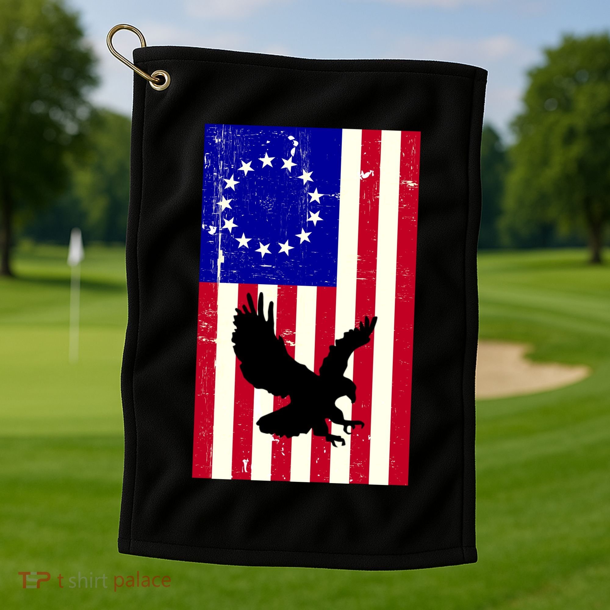 Betsy Ross 4th Of July American Flag Golf Towel