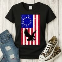 Betsy Ross 4th Of July American Flag Women's T-Shirt thumb 3