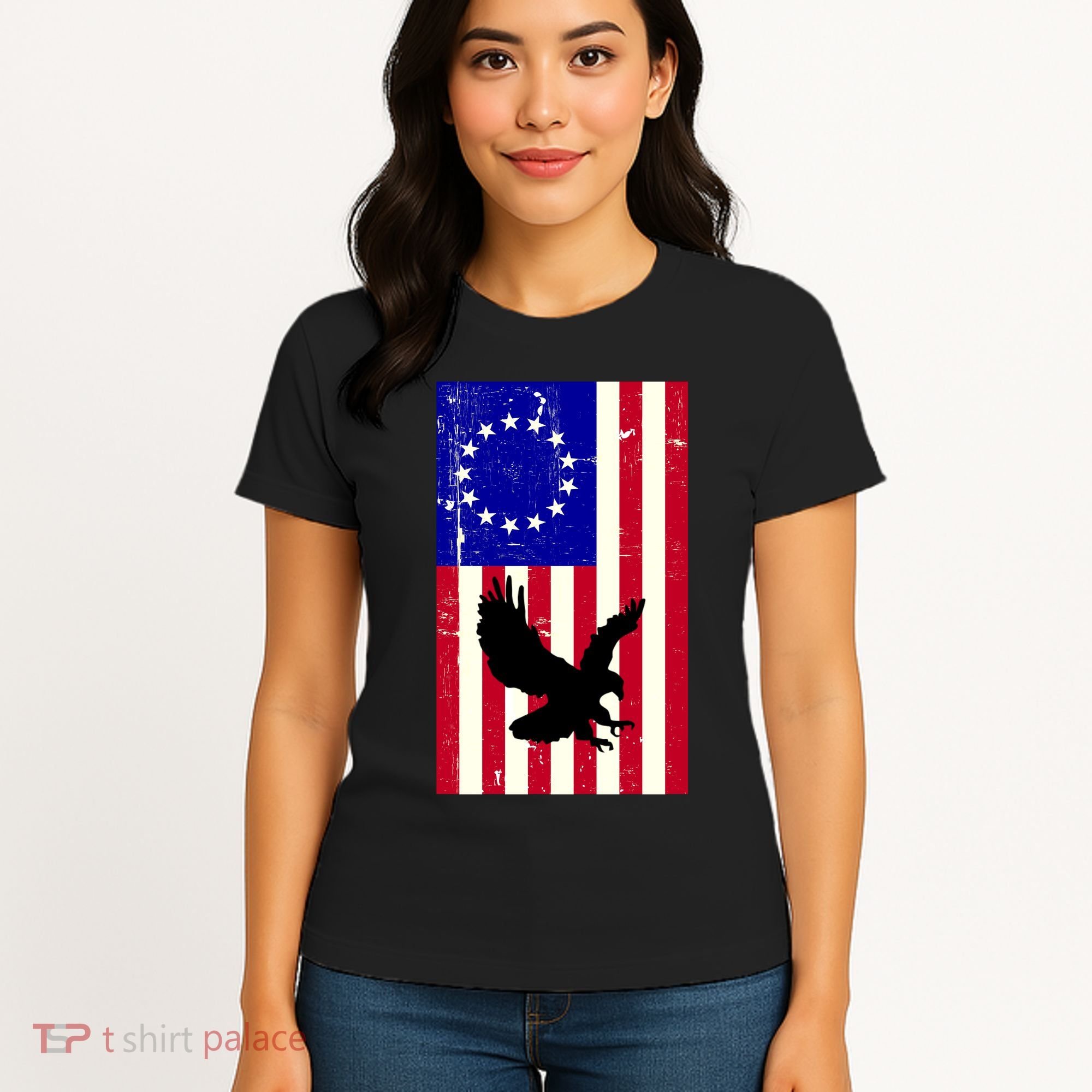 Betsy Ross 4th Of July American Flag Women's T-Shirt