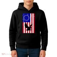 Betsy Ross 4th Of July American Flag Kids Hoodie thumb 4