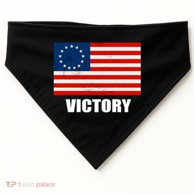 Betsy Ross American Victory Flag USA-Made Doggie Bandana