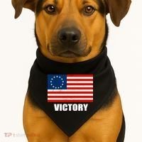 Betsy Ross American Victory Flag USA-Made Doggie Bandana thumb 1