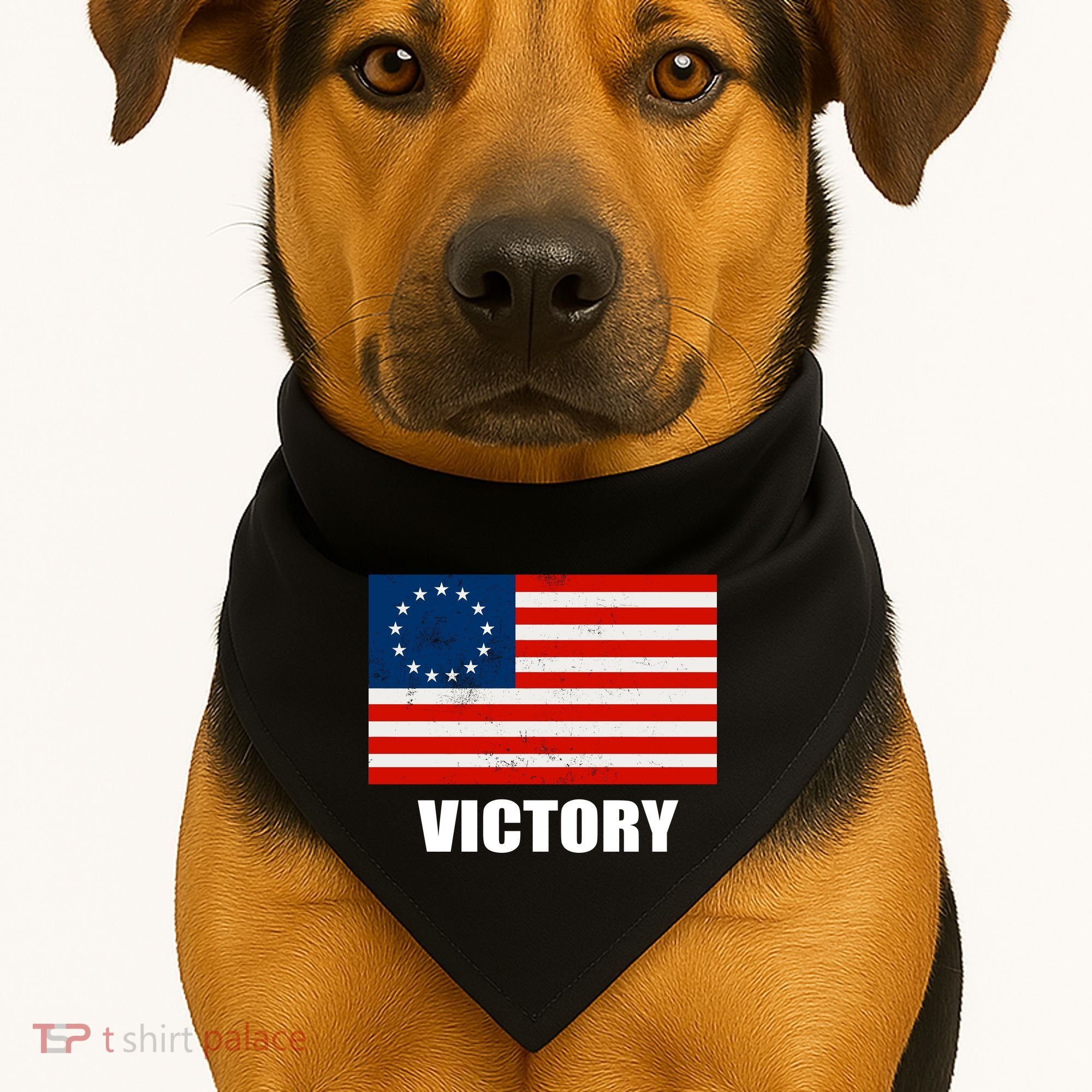 Betsy Ross American Victory Flag USA-Made Doggie Bandana