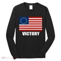 Betsy Ross American Victory Flag Long Sleeve Shirt thumb 0