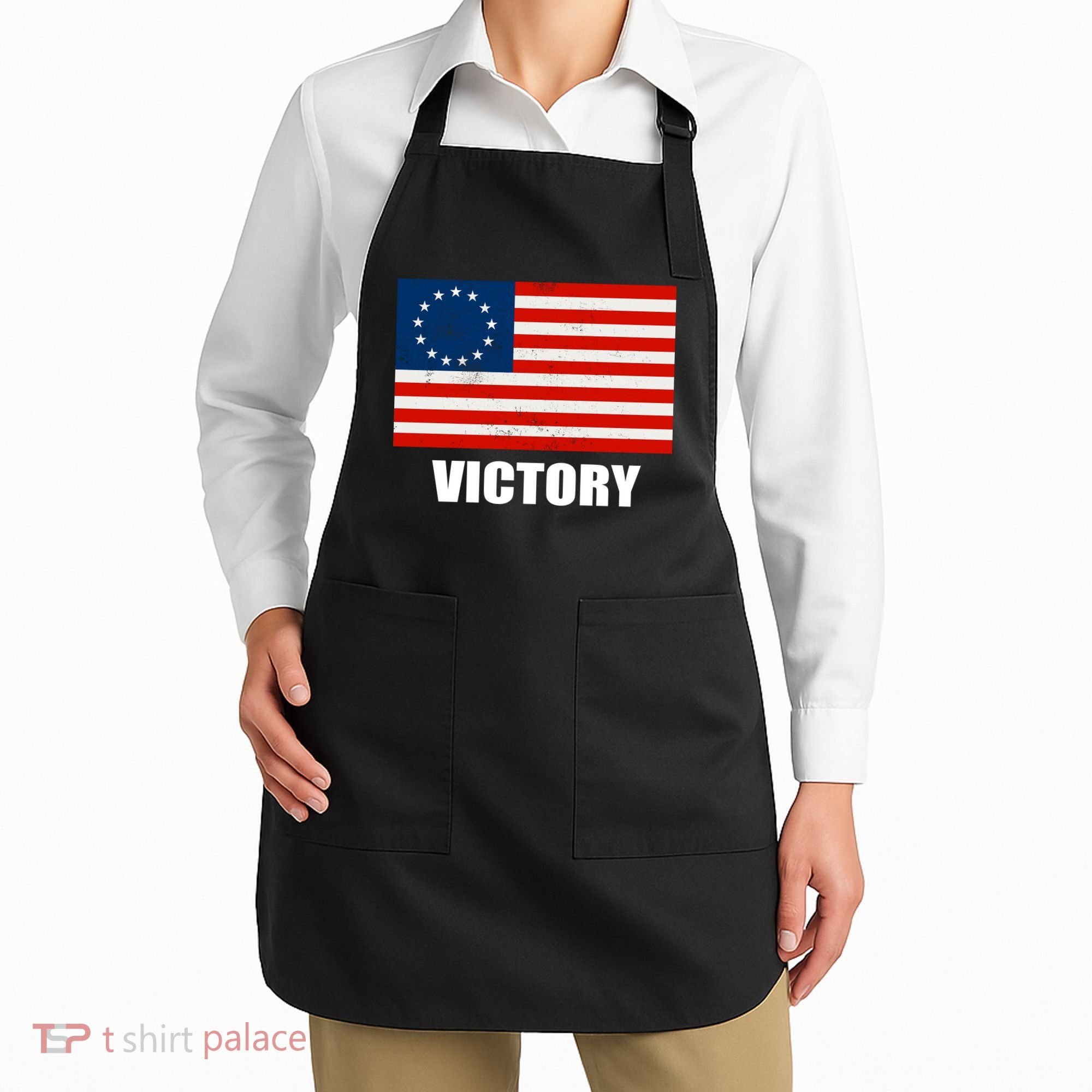Betsy Ross American Victory Flag Apron